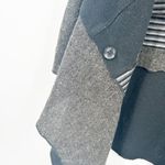 Adore Womens Fall Lagenlook Striped Knit Open Front Cardigan Sweater Vest Size S Black Photo 5