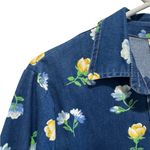 Floral Denim Button Photo 6