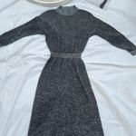 Halston Heritage black/silver metallic dress XS Photo 5