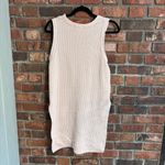 Venus  womens cable knit waffle knit hi low tank sweater peach M Photo 4