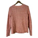 Croft & Barrow NWOT  Open-Knit Cardigan Womens M Pink Cozy Cottagecore Coastal Photo 3