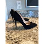 Lodi newgel sculpted heel black suede pumps size 37 Photo 7