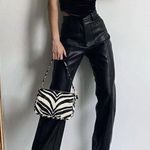 House Of CB Omaira Vegan Leather Trousers in Black Size X-Small (Longer) Photo 5