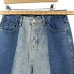 Princess Polly Women's Size 6 High Waisted Mom Jeans Two-Tone Denim Punk Rock Photo 7