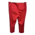 Talbots  The Perfect Crop Red Ankle Chino Pants Red Holiday Size 12 Office Photo 3