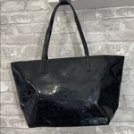 Kate Spade  Black Heart Perforated Patent Leather Shoulder Bag Photo 3