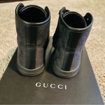 Gucci  Monogram leather Canvas High Top 'Black Photo 2