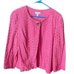 Charter Club  size XL 100% cotton lace lined jacket. Toggle clasp. Photo 0