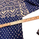 L.L.Bean Women’s Blue Cream Fair Isle Knit Cottagecore Ski Sweater Small in EUC Photo 6