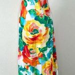 Floral Tropical Prom Gown Yellow Photo 1