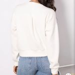 Spanx AirEssentials Crew Neck Pullover Sweatshirt Powder Large Photo 3