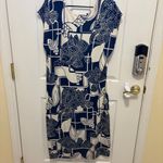 Tori Richard XL Blue & White Abstract Geo Photo 2