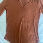 Abercrombie & Fitch Abercrombie long sleeve henley bodysuit  Photo 0