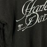 Harley Davidson Vintage 80s 1989 Rose Graphic Fringe Crop Top Shirt Sea Spray Photo 1