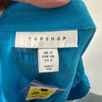 Topshop  Lightweight Cotton Button-Up Long Sleeve Shirt Size 8 NWOT Photo 9