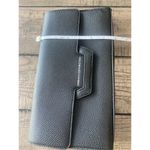 French Connection  faux leather black clutch bag Photo 3