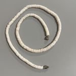 WHITE PUKA SHELL NECKLACE 18” Photo 3