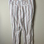 Free People  Striped Linen Beachy Wide Leg Pants Trousers - Size 2 Photo 4