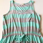 Olive & Oak Striped Drawstring Waist Dress Photo 3