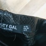 Nasty Gal NWT  Black Faux Leather cropped pants sz 6 Photo 5