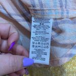 Free People  Paradise Garden Plaid Cropped Button Up Top Batwing Sleeve XS Photo 2