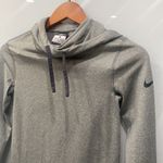 Nike  Women's Grey Hoodie Dri-Fit Pro Long Sleeve Workout Sweater Sz Small Photo 2