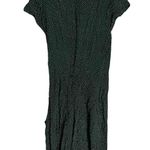Loft  Micro Polka Dot Green Tie Side Dress 0 Photo 1