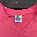 Vintage Pink Rainforest Café Sweatshirt w/ Embroidered Cartoon Animals Size L Photo 2