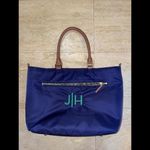 MARK & GRAHAM Orange Blue Large Travel Commute Organizer Shoulder Tote Bag “JIH” Photo 0
