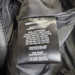 Rebecca Minkoff  Womens Jett Cropped Moto Jacket Size L Black Biker Zipper Belted Photo 7