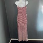 American Apparel Women’s  Red White and Blue V-Neck Maxi Dress size Large Photo 3