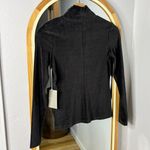 Everlane velour black long sleeved turtleneck top Photo 7