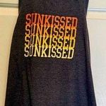 Modern Lux Women’s  dark gray tank top - XL - with yellow & orange “Sunkissed” Photo 0