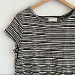 Loft Ann Taylor  Cotton Dark Stripe T-Shirt Dress Large Photo 2