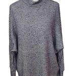 Urban Outfitters Out From Under Black Striped Dolman Sleeve Sweater Size Small Fuzzy Sweater Photo 0