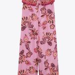 ZARA jumpsuit romper wide leg sleeveless boho  floral summer vacation casual Photo 10