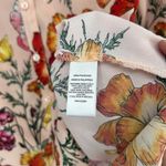 EXPRESS  The Portofino Shirt Slim Fit Peachy Pink Floral Long Sleeves Size M Photo 9