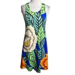 Mara Hoffman  Swing Dress in Flora Blue Sz XS Photo 2
