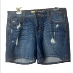 Old Navy  Womens Distressed Boyfriend Denim Shorts Sz 6 Photo 0