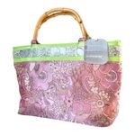 No Boundaries Vintage NWT  Y2K Chinois Floral Tote Purse Photo 7