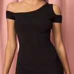 superdown Quin One Shoulder Little Black Dress Size S NWOT Photo 0