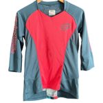 TROY LEE DESIGNS Ruckus Pink blue 3/4 length sleeves Mountain Bike Jersey Small Photo 0