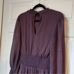 American Eagle Outfitters mock neck long sleeve ruffle purple dress size XS Photo 8