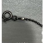 Silver‎ tone J initial charm Necklace Silver Photo 3