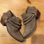 Sam Edelman Posey Leather Suede Bootie in Taupe Photo 1