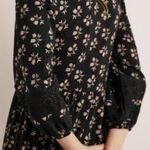 Boden Eyelet Lace Panel Dress Black Bouquet Size 10 Photo 3