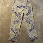 J.Crew  Pants Womens 2 Cafe Capri Multicolor Paisley Low Rise Straight Leg Dress Photo 2