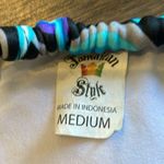 Jamaican Style Blue Patterned Bikini Top Photo 4