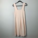 Vince  ribbed cream‎ blush sweetheart tank sweater midi dress size XL Photo 7
