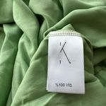 kadriye basturk Elegant Green Maxi Dress long sleeve modest Size 8 Photo 3